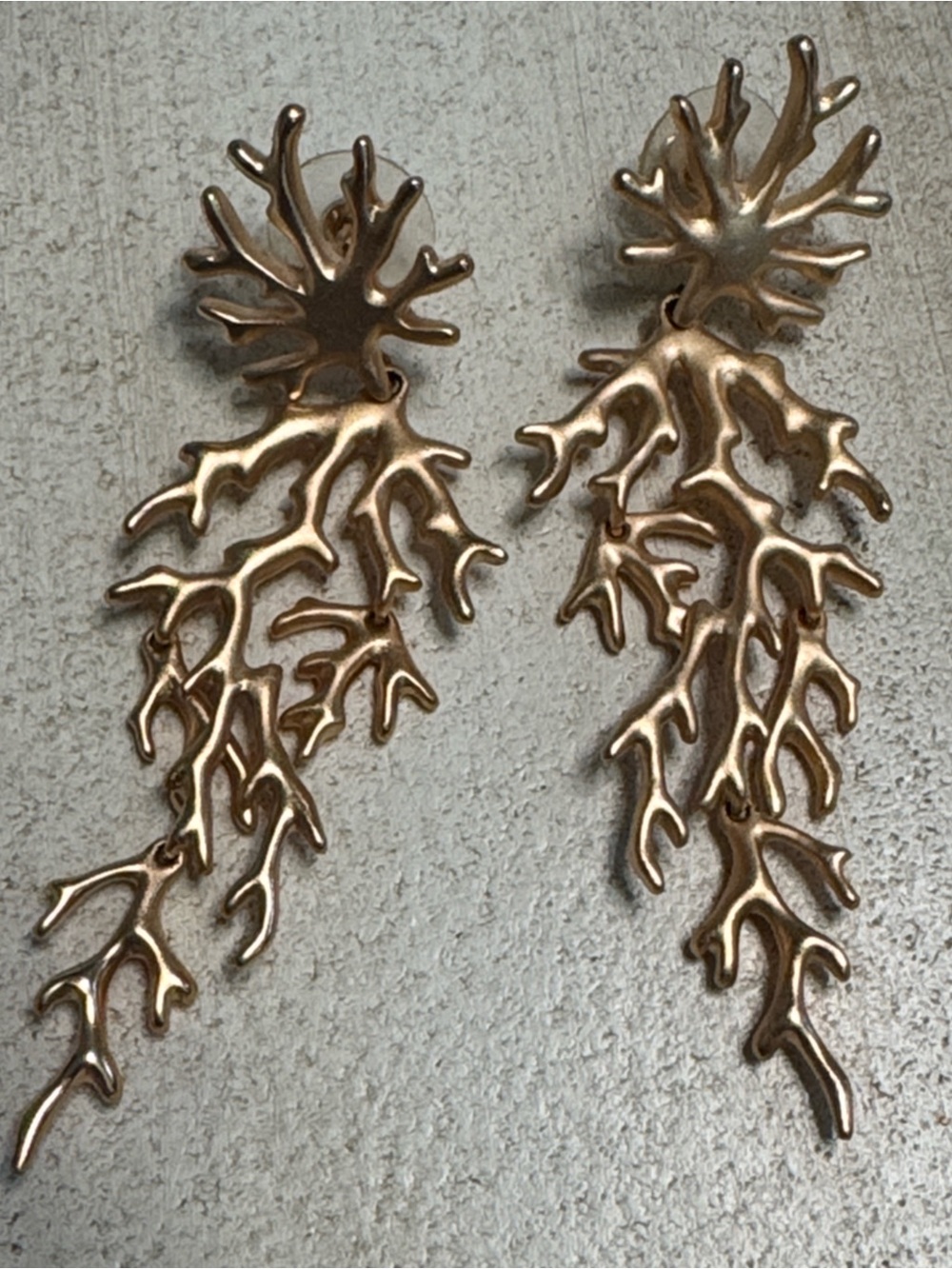 🪸Kendra Scott - Aviana Rose Gold Coral Drop Earrings